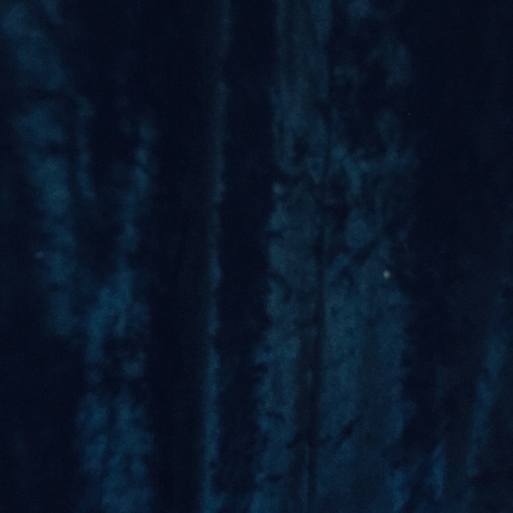 Dressmaker created midnight blue velvet gown - Picture 2 of 6